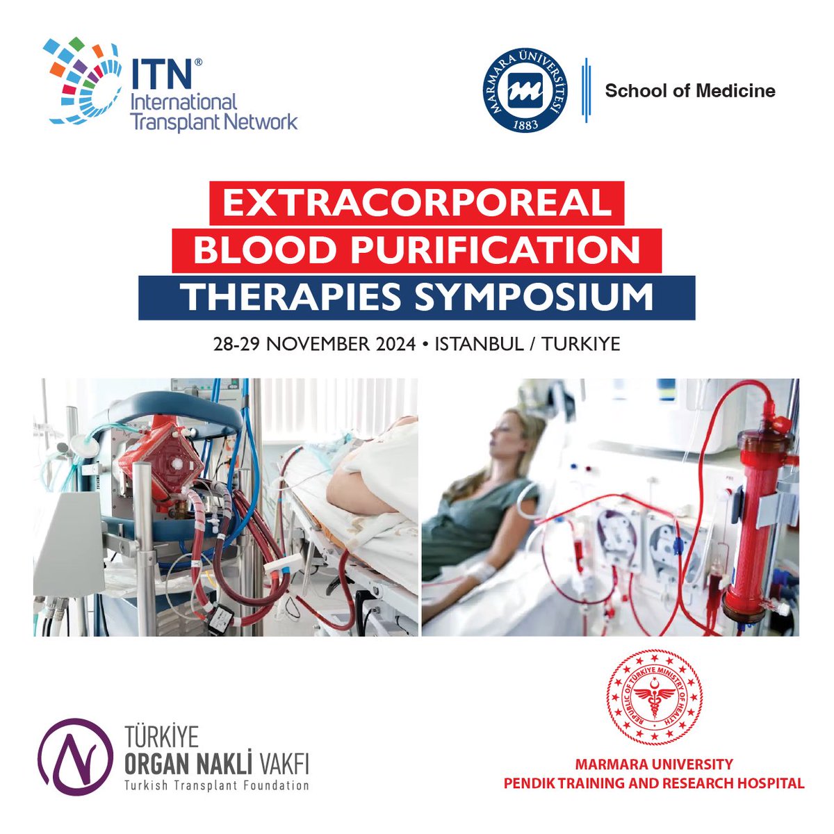 Türkiye Organ Nakli Vakfı (@organnaklivakfi) on Twitter photo Extracorporeal Blood Purification Therapies Symposium
28-29 Kasım tarihlerinde İstanbul’da gerçekleşiyor!
Bu alandaki en güncel gelişmeleri keşfetmek, uzmanlarla bir araya gelmek için siz de katılın.
▶️ tonv.org.tr
<a href="/mutipfakultesi/">M.Ü. Tıp Fakültesi</a>
<a href="/marmara14giris/">Mamara Universitesi </a>
<a href="/ITN_TR/">International Transplant Network</a> Extracorporeal Blood Purification Therapies Symposium
28-29 Kasım tarihlerinde İstanbul’da gerçekleşiyor!
Bu alandaki en güncel gelişmeleri keşfetmek, uzmanlarla bir araya gelmek için siz de katılın.
▶️ tonv.org.tr
<a href="/mutipfakultesi/">M.Ü. Tıp Fakültesi</a>
<a href="/marmara14giris/">Mamara Universitesi </a>
<a href="/ITN_TR/">International Transplant Network</a>