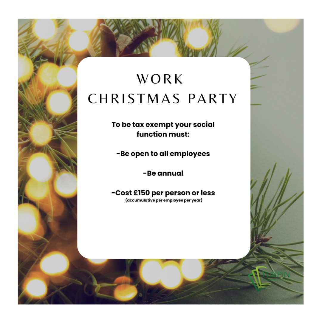 🎄 ‘Tis the Season for Christmas Parties! 🎄

As the festive season approaches, it’s time to celebrate all the hard work this year! But when planning your Christmas party, it’s important to keep UK tax rules in mind. Happy Party Season! 🎅✨

#ChristmasParty #TaxTips