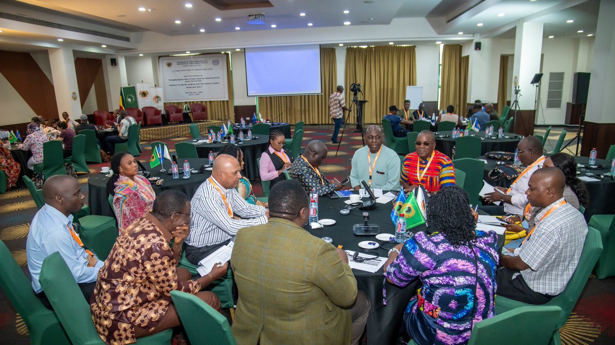 oatuu4africa's tweet photo. 🌍 Day 2 of OATUU’s 45th General Council highlighted the power of trade unions in shaping socio-economic policies. Key themes: social dialogue, inclusion, stronger unions, and tackling Africa’s pressing challenges. 💪🏾✨ #OATUU45 #TradeUnionUnity #AfricaRising https://t.co/HGyPrRN39u