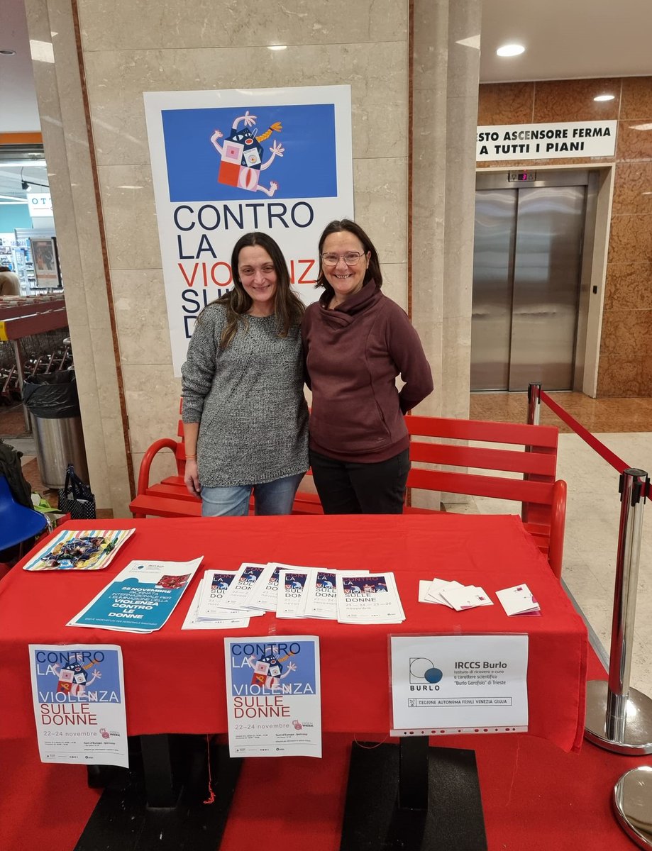 BurloGarofolo's tweet photo. 25/11: Giornata internazionale per l’eliminazione della #violenza sulle #donne
Il #Burlo è stato presente con un #infopoint al Centro Commerciale Torri d'Europa per dare informazioni alle donne su come comportarsi in caso si subisca violenza fisica o psicologica.
@FondazioneOnda https://t.co/ANV5d8bWYK