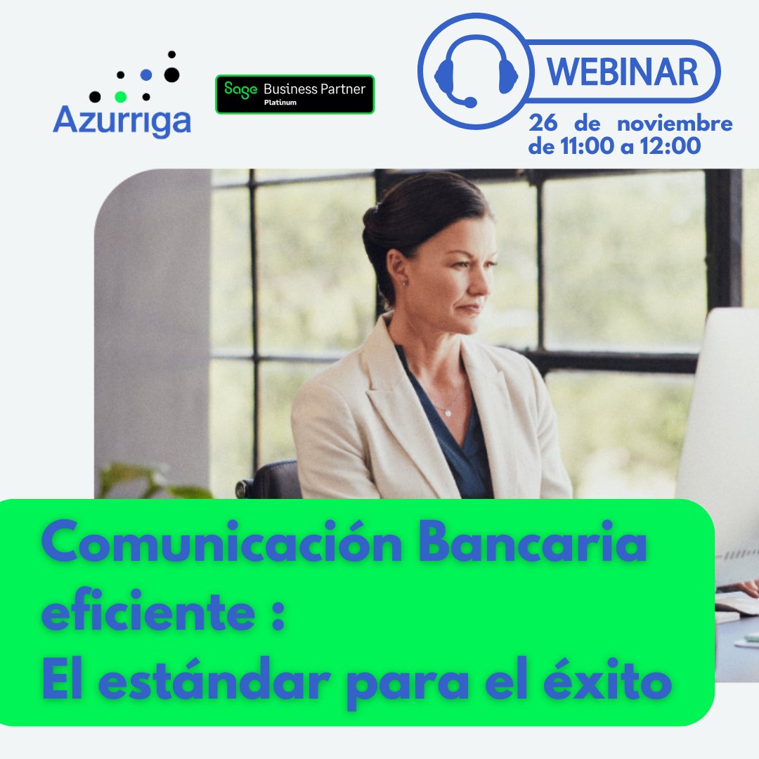 Mañana tenemos una cita!
Inscríbete ahora al Webinar de Mesa de expertos que organiza Sage, donde hablaremos de la Comunicación Bancaria Eficiente

Inscríbete aquí: bit.ly/ComunicacionBa…