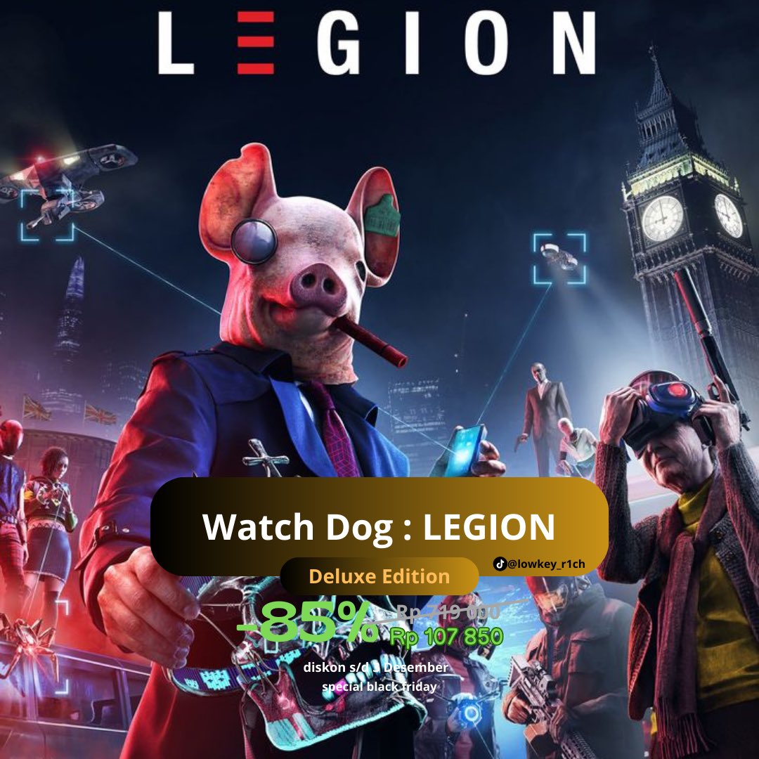suhu_manos's tweet photo. Rekomendasi game hacker!!!🎮

Game openworld yang lagi panasnya tentang hacker-@watchdogsgame 

Buruan di beli mumpung discount gede"an di @EpicGames

#rekomendasi #watchdog #watchdog2 #WatchDogsLegion #game https://t.co/yv4eEYFTRE