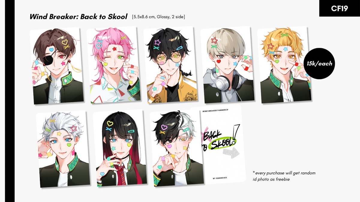 sshiroixx's tweet photo. [RT and share🤍]

Post CF19 Pre-Order by @sshiroixx is open🤍

🗓 Nov 25-Dec 1
💖Blue Lock, Wind Breaker, HQ, Kaiju8, Mashle, Genshin Impact
🌎 GO please DM first for confirmation!

Link🔽
💌Local Mail: https://t.co/w6JWvCBucG

#CF19 #cf19catalogue https://t.co/1HaWmuEKnD
