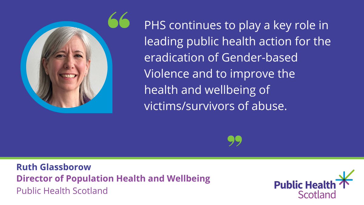 PHS supports the 16 Days of Activism Against Gender-based Violence campaign. We are implementing a public health approach to tackling violence against women and girls both nationally and locally across the public sector.

Read our statement: publichealthscotland.scot/news/supportin…