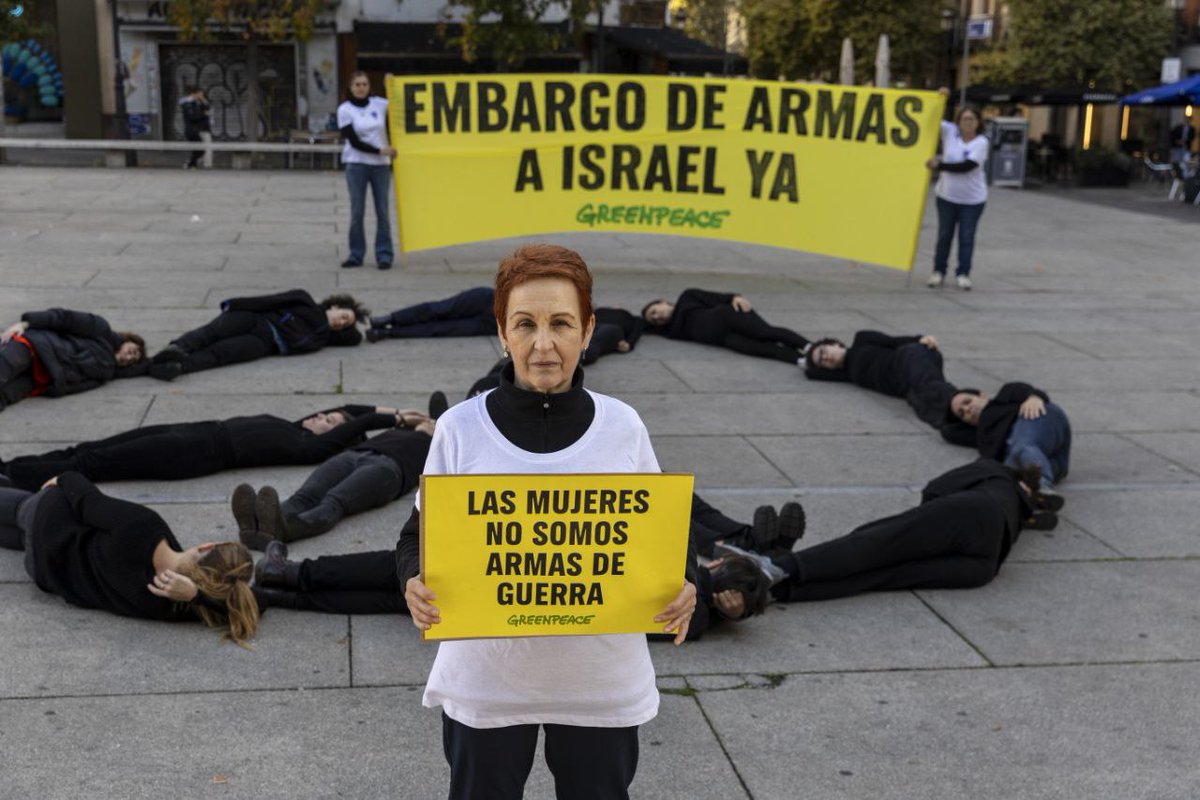 Las mujeres no somos armas de guerra. La Paz será feminista o no será. Embargo de Armas a Israel ya.
#25N Día Internacional de la Eliminación de la Violencia contra la Mujer <a href="/greenpeace_esp/">Greenpeace España</a>