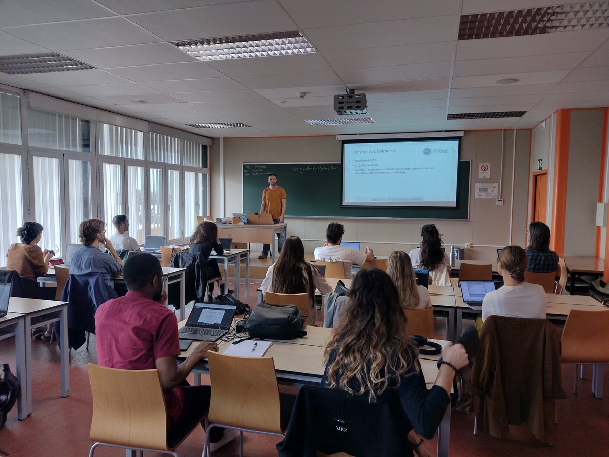We start the International School on Evidence Synthesis for Social Transformations, under the direction of <a href="/MDLopezRod/">M.D. López-Rodríguez</a> (University of Almería) and our amazing lecturer <a href="/nealhaddaway/">Neal R Haddaway @nealhaddaway.bsky.social</a>. Today, we will introduce the protocol and how to apply it in social transformations. <a href="/CCHS_CSIC/">Ciencias Humanas y Sociales (CCHS - CSIC)</a>