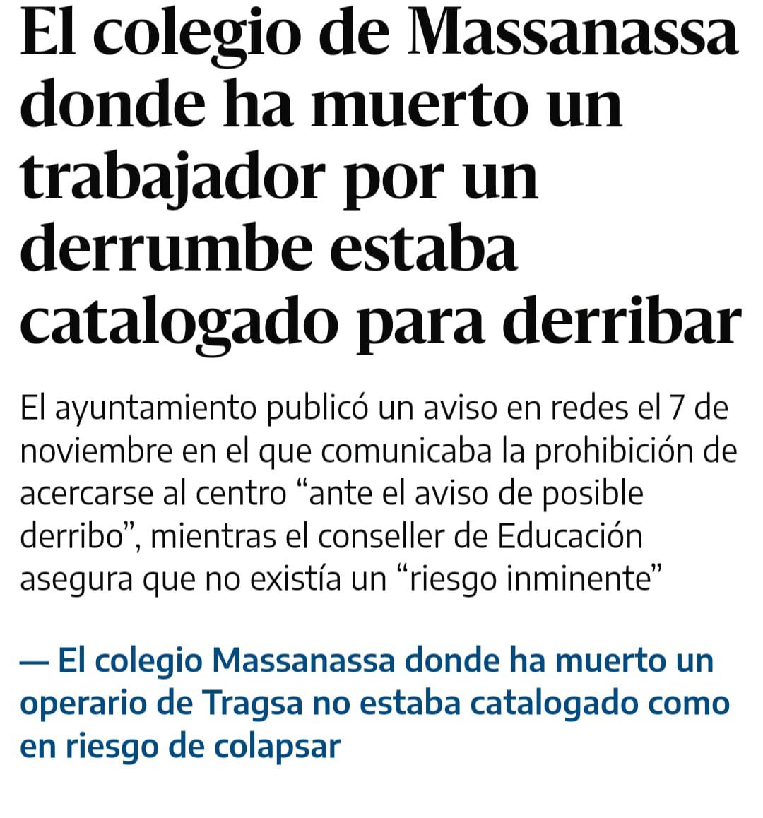 PauOrritG's tweet photo. Ara què? Depén de la direcció dels centres que les treballadores vagen o no als centres quan no sabem ni si cauran els sostres???

La @GVAeducacio ha de donar respostes JA! https://t.co/hKCBjZ9FbM