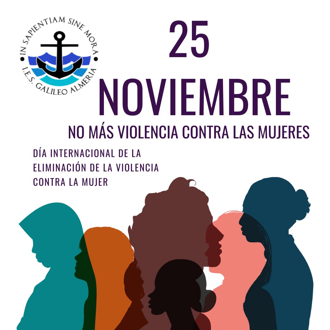 25N es el Día Internacional de la Eliminación de la Violencia contra la Mujer,una fecha clave q gira alrededor de la denuncia de las distintas formas de opresión y sometimiento q continúan sufriendo las mujeres de todo el mundo.
Ojala algún día no haga falta tener que recordarla.