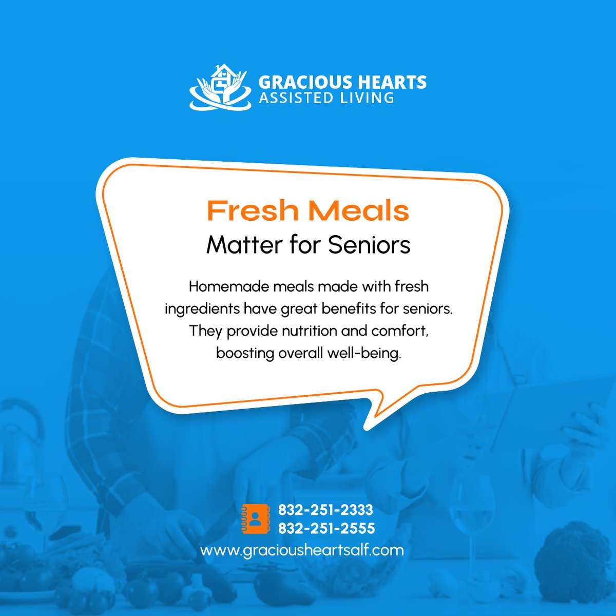 gracioushrtsAL's tweet image. Nutritious, home-cooked meals can have a positive impact on health. Let food be part of your journey to feeling good every day. 

#FreshCooking #SeniorNutrition #HealthyAging