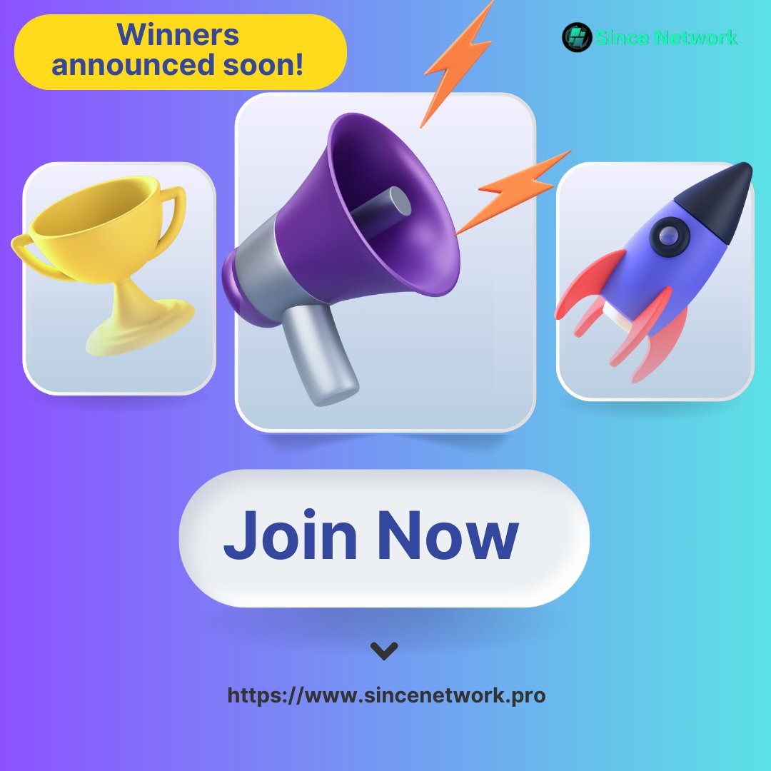 Since_Network's tweet photo. Join our #UltimateTweetChallenge! π
π Top best tweets win $50 in $POL! πΈ
Participate:
Rewards 100% Win
1- Engage our community
2-Promote #SinceNetwork!
Show us your creativity and win big! π wallet in comments
#CryptoRewards #TweetChallenge #WinCrypto #Events #Challenges https://t.co/7L4QrnY40w