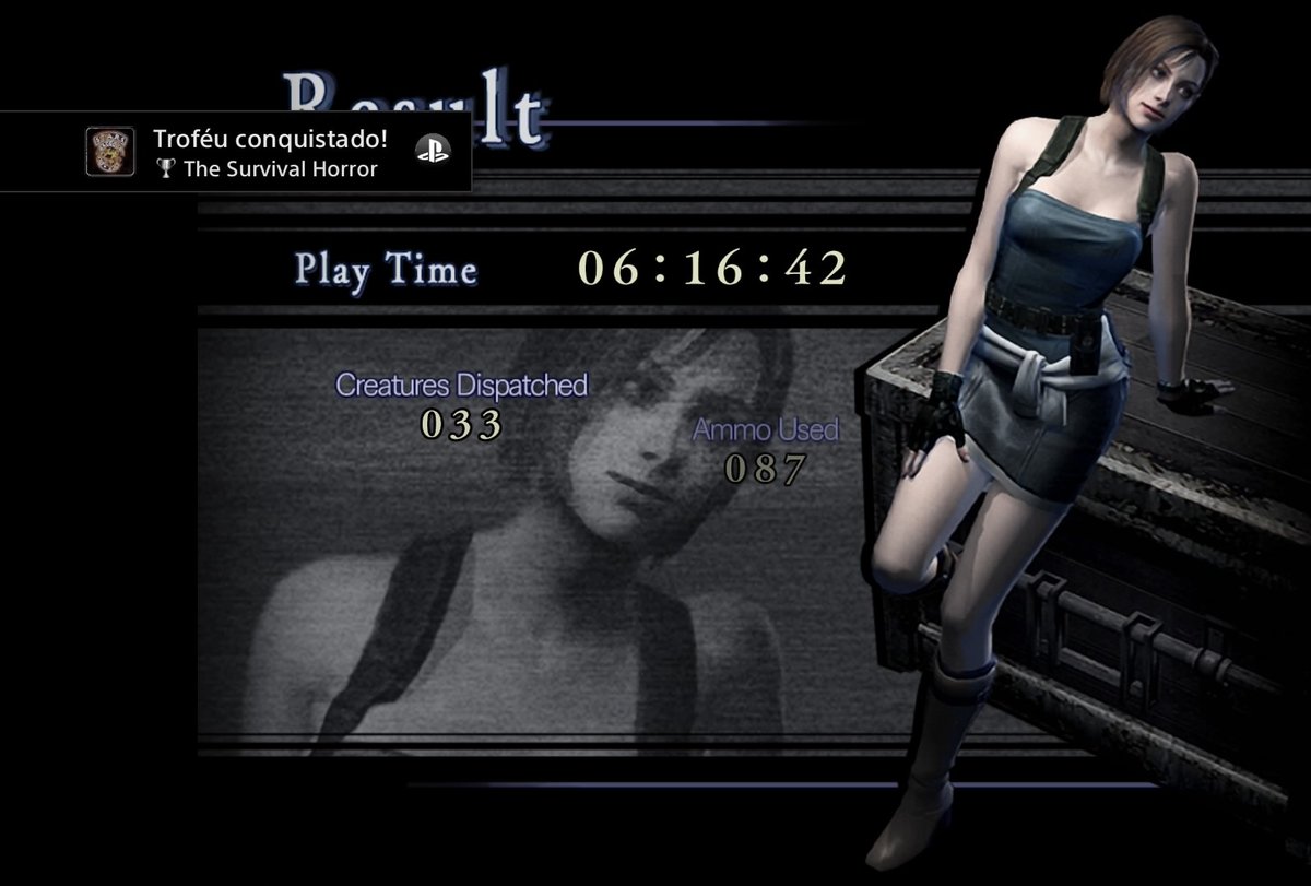 Keellord's tweet photo. Resident Evil HD Remaster, Platinado! 🏆

Jogo lindo demais! Esse Remaster pra mim foi um dos melhores já feitos. A Capcom deixou um trabalho incrível que pode tranquilamente ser chamado de Remake 👏🏻 Estava com sdds de sentir essa pegada de terror q só os games das antigas tem 🔥 https://t.co/AZu28nedAF