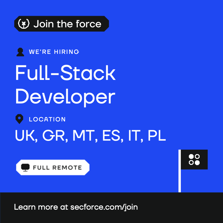 SECFORCE_LTD's tweet image. To all the devs!

We are looking for a full-stack #developer to help create #WebApplications supporting our different teams.

Plus, if you are interested in #OffensiveSecurity, you may also get a chance to work on internal tooling.

Sounds like a plan?

join.com/companies/secf…