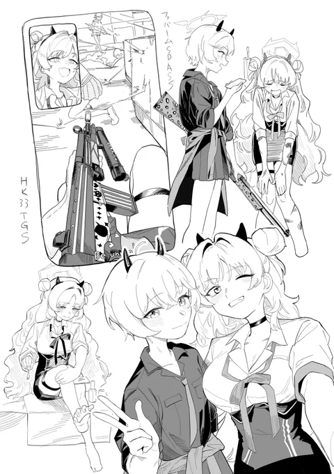 夜桜キララさんと旗見エリカさんです 