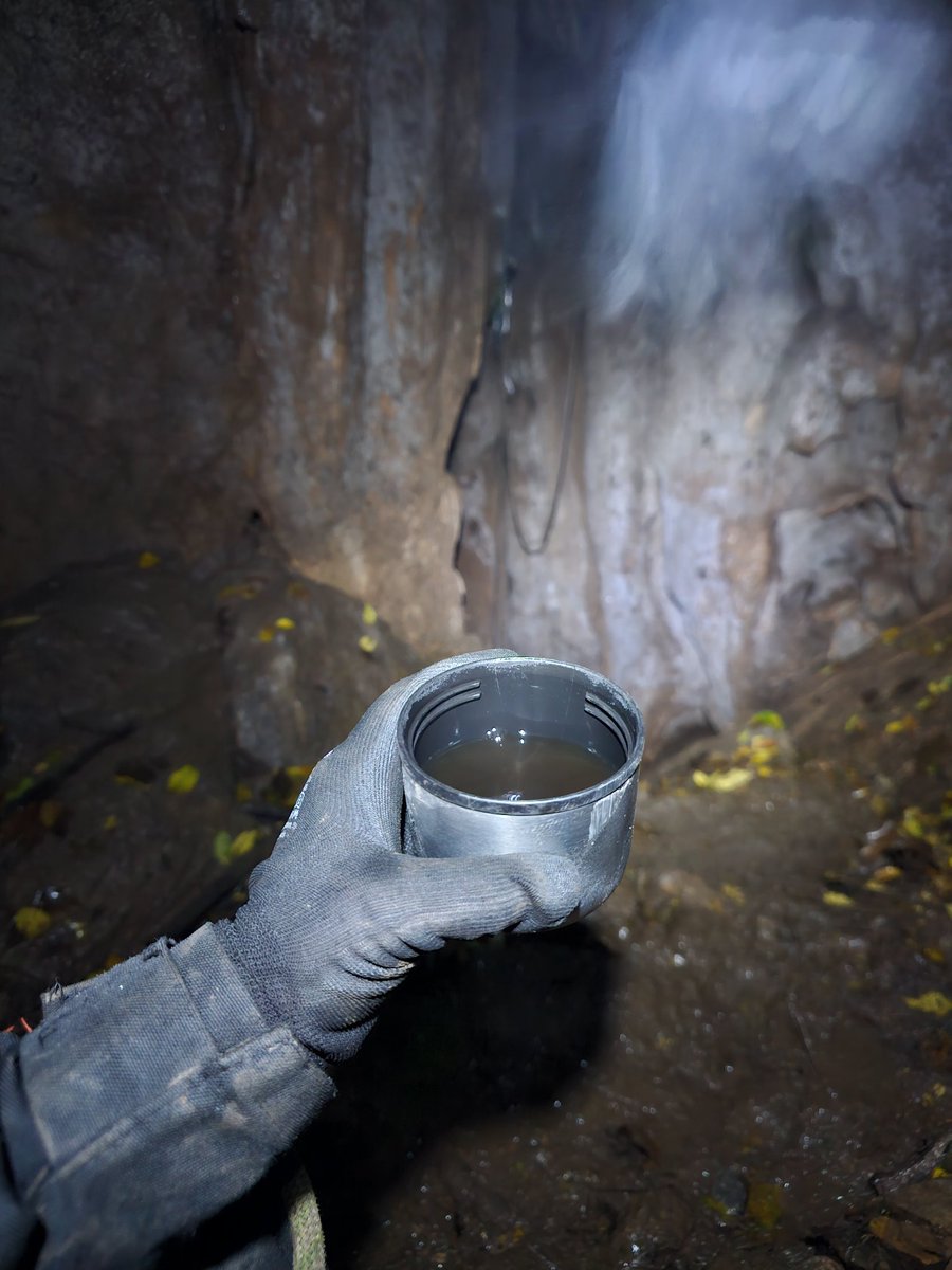TheBiologist01's tweet photo. This weekend I entered Cinlikuyu cave for photography. Drinking tea while waiting in the cold and photographing friends was awesome! #caving @itumagara https://t.co/BomJtdlcHS