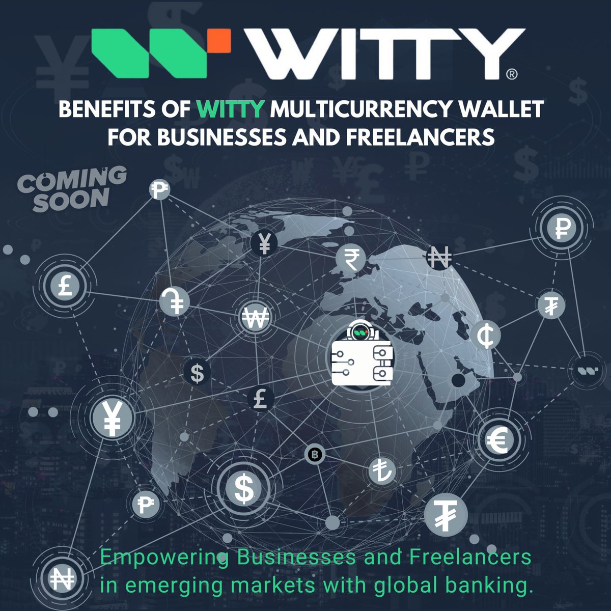 thewittytech001's tweet image. Benefits of WITTY Multicurrency Wallet for Businesses and Freelancers.✨

Our Multi-Currency Wallet offers freelancers and businesses a wide range of services that will help them easily utilize their funds in many ways.♻️

🔅 With WITTY Multi-Currency Wallet, you can:

1.…