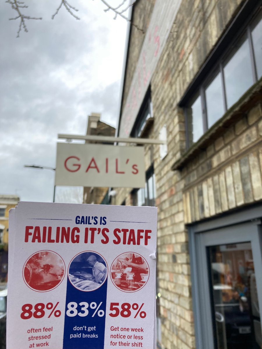 Our week of action at GAIL’s is off to a powerful start!⚡️

We’re talking with workers about how to build their power at work! ✊🏻✊🏼✊🏽✊🏾✊🏿

#OrganiseGails