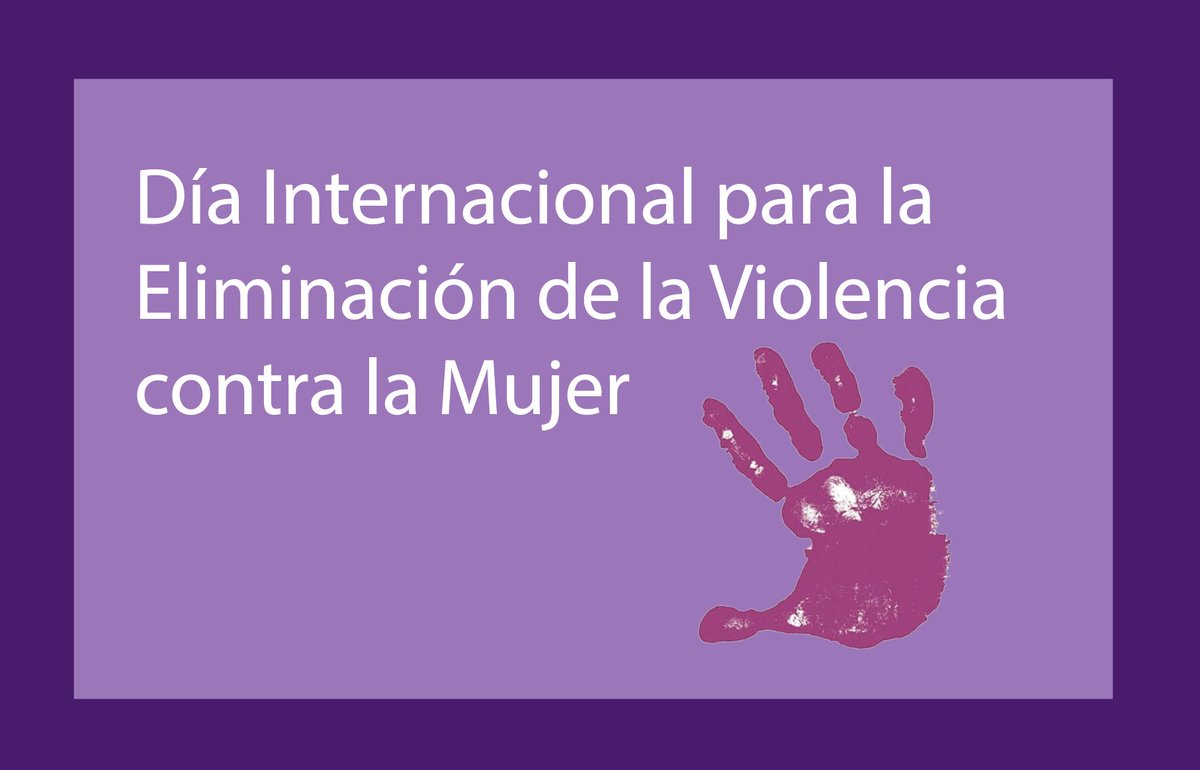 Hoy, 25 de noviembre, nos unimos en el Día Internacional para la Eliminación de la Violencia contra la Mujer. Es un recordatorio de que la violencia de género es una realidad que afecta a millones de mujeres en todo el mundo #NiUnaMenos