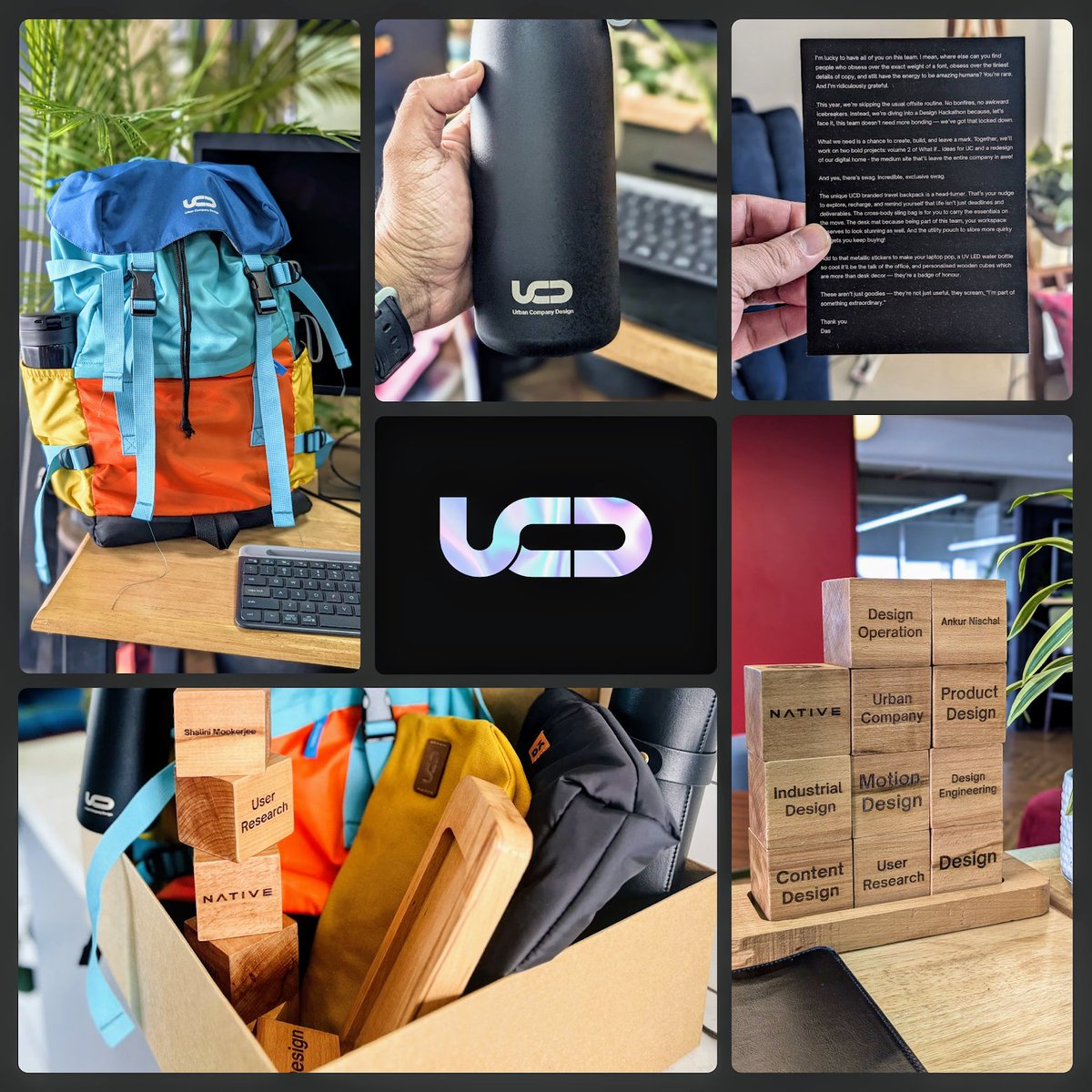 Instead of a typical off-site, UC Designs went hackathon-mode! Bonus? Super cool merch for the team.

Check out the merch and the thought behind it! 👉🏼