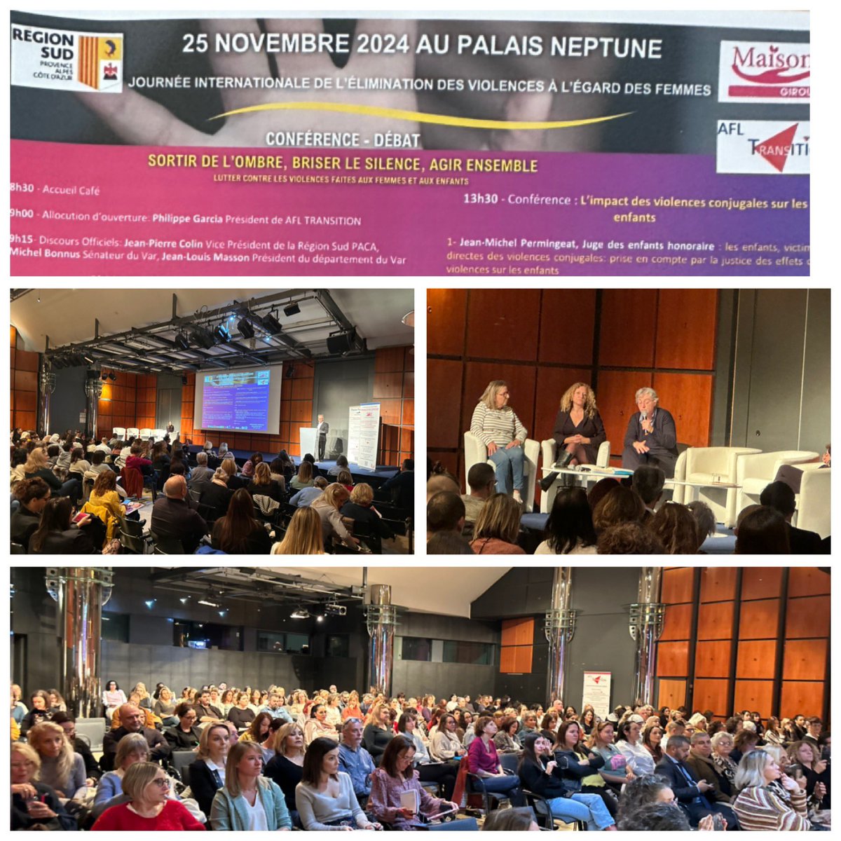 Balazuc (@balazuc2) on Twitter photo #afltransition conférence débat #palaisneptune Toulon «Sortir de l’ombre, Briser le silence, Agir ensemble » 
Journee internationale de l’elimination des violences à l’egard des femmes .
Merci 🙏 aux 300 participants aux intervenants et aux équipes organisatrices 👏 #afltransition conférence débat #palaisneptune Toulon «Sortir de l’ombre, Briser le silence, Agir ensemble » 
Journee internationale de l’elimination des violences à l’egard des femmes .
Merci 🙏 aux 300 participants aux intervenants et aux équipes organisatrices 👏