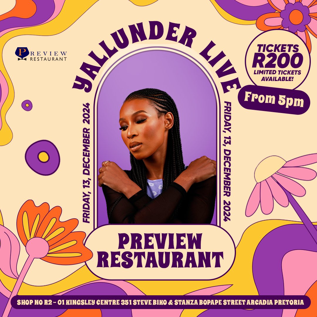 Yallunder's tweet image. PERFORMANCE ALERT. ‼️
Limited Space Available. See you in Pretoria. 🫵🏽💙
quicket.co.za/events/284317-…