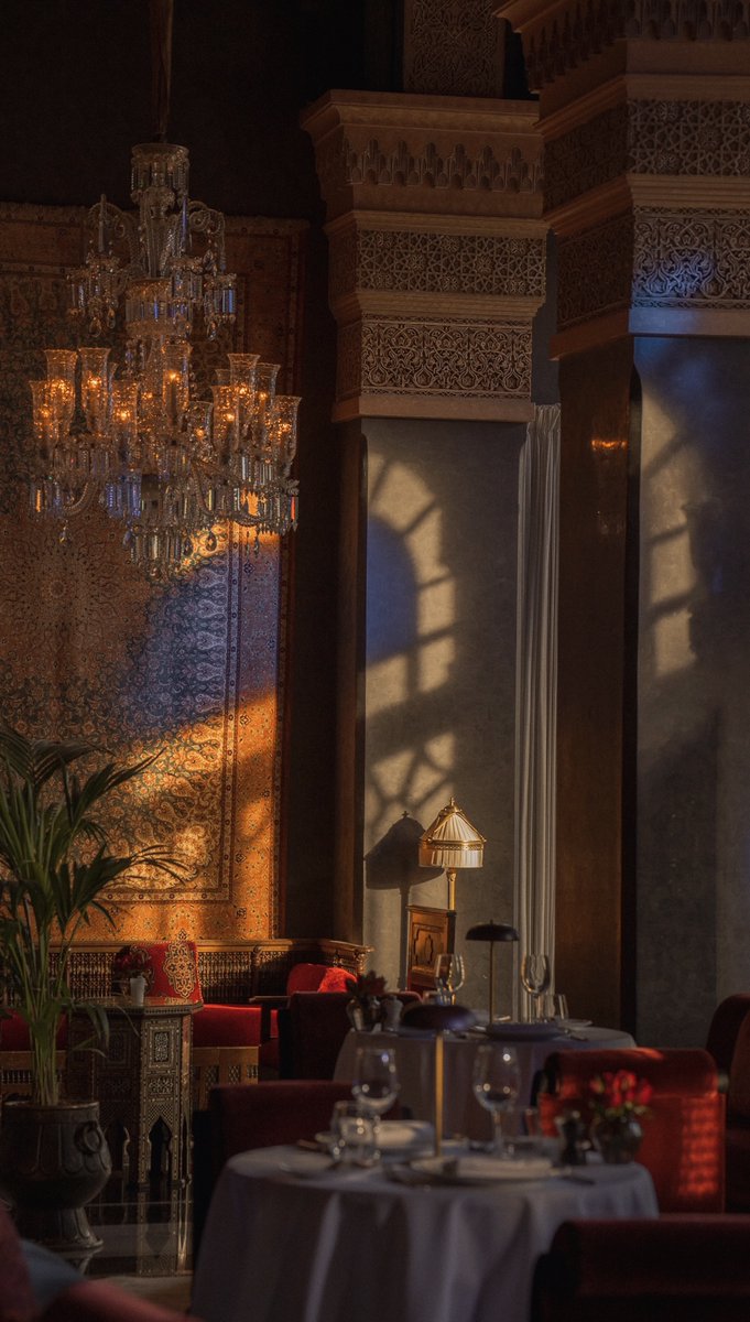 SelmanMarrakech's tweet photo. Designed by the renowned Jacques Garcia and brought to life by Morocco’s finest artisans, Selman Marrakech is a masterpiece of Arab-Moorish heritage.

The interplay of natural light and architecture reveals the essence of its refined design and meticulous craftsmanship. https://t.co/LSjSv8qprj