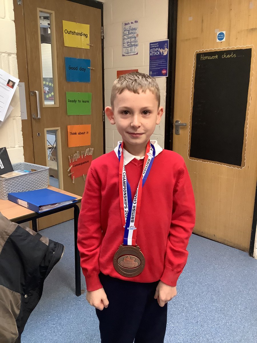 Well done Harri, a bronze medal at the British taekwondo championships this weekend!