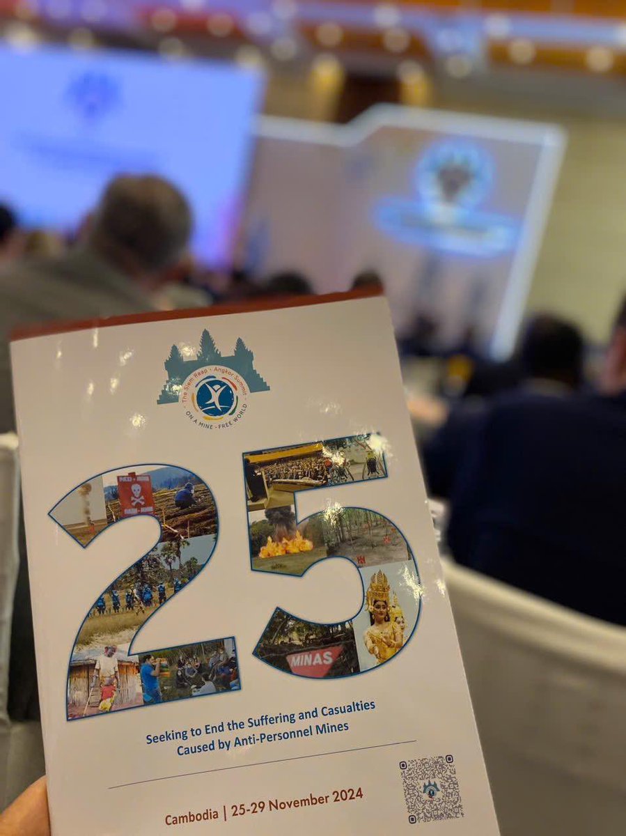 This week, delegates from around the world, including Ireland 🇮🇪, have gathered in Cambodia 🇰🇭 for the Siem Reap  - Angkor Summit on a Mine Free World. 

The Embassy of Ireland continues to fund important humanitarian mine action programmes in 🇰🇭, 🇻🇳 &amp; 🇱🇦.

 #MineFreeWorld