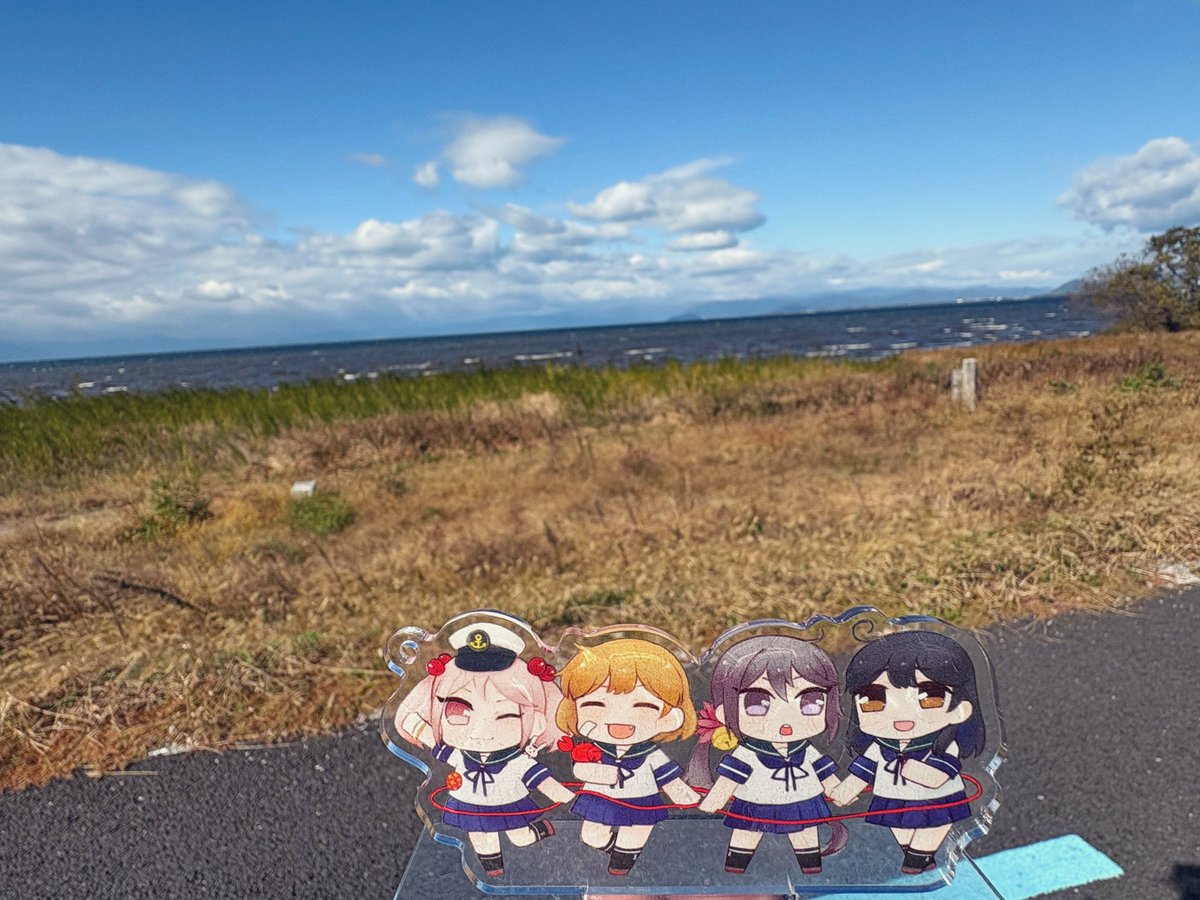 曙(艦これ) ,朧(艦これ) ,漣(艦これ) ,潮(艦これ) 「ずっと景色が良くて眺めてしまう 」|フジノ🍶のイラスト