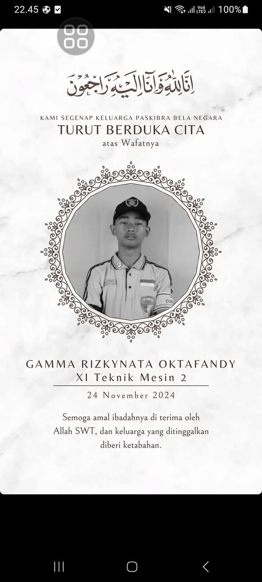 Jagoan sekali polisi ini, masyarakat sipil ditembak hingga meninggal dunia, bangsat kalian..!!! 

Selamat jalan adek Gama 
news.okezone.com/read/2024/11/2…