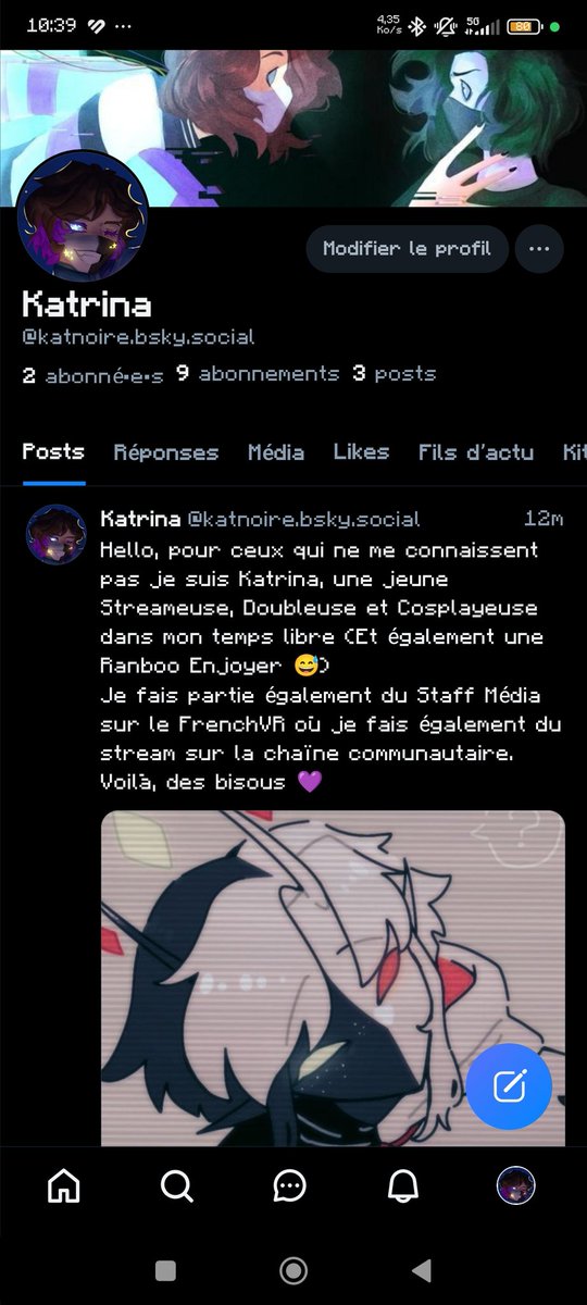 Bon... Celà fait un petit moment que je me suis inscrite dessus et on va essayer d'être un peu plus active, donc du coup pour qui veulent n'hésitez pas à me rejoindre sur BlueSky
See you there 👀