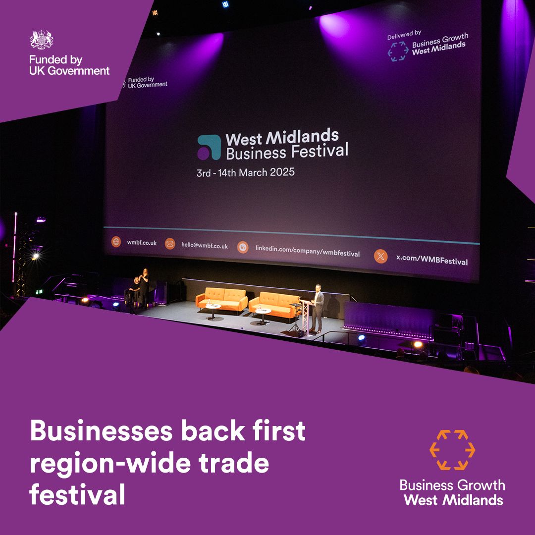 🌟 Exciting news for West Midlands businesses! The first-ever West Midlands Business Festival is set to bring the region’s business community together from March 3rd to 14th, 2025. 

Read the full article here, to find out how you can get involved!
businessgrowthwestmidlands.org.uk/articles/busin…