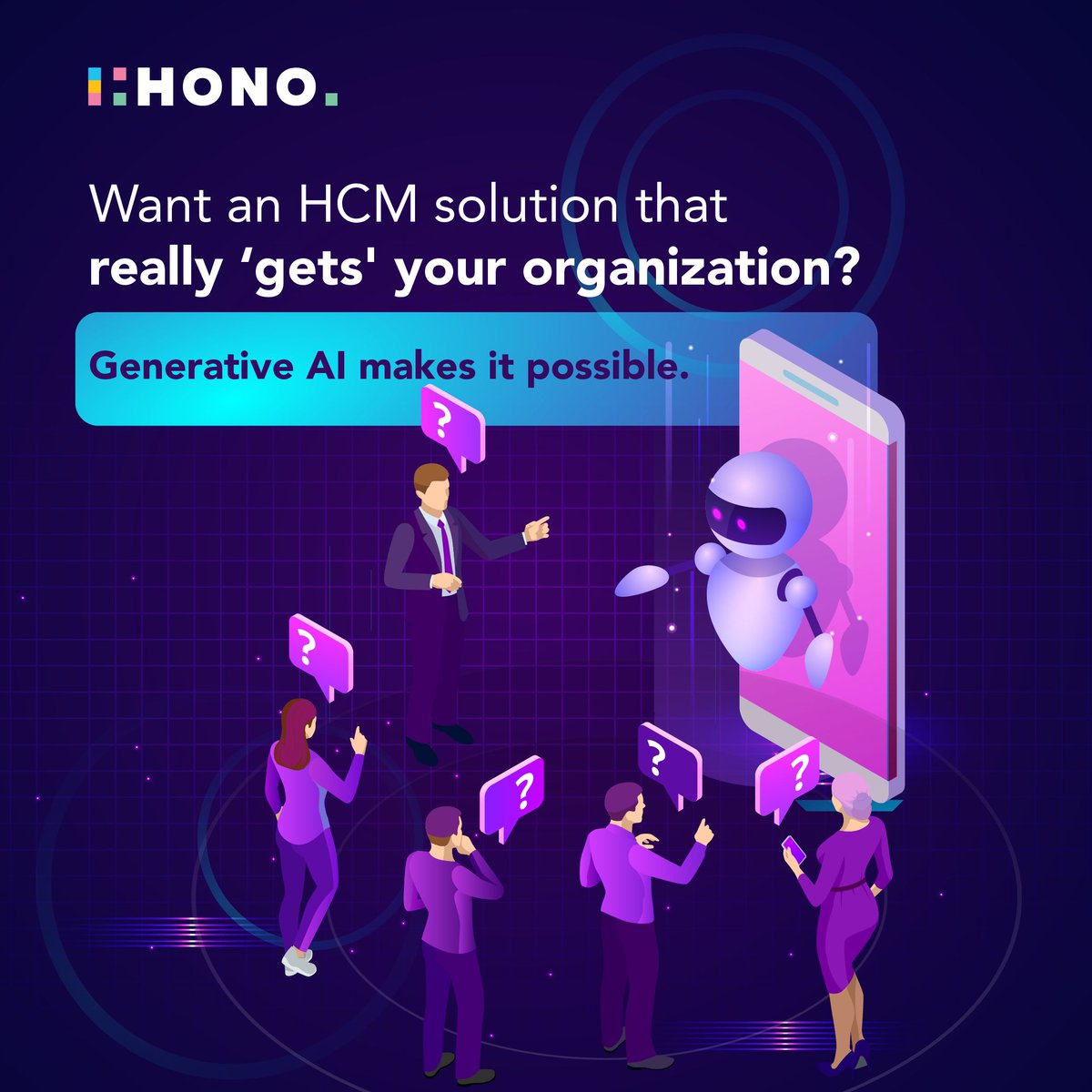 HONO's AI chatbots deliver:

☑️ Personalized responses: Tailored experiences for every employee.
☑️ Real-time analytics: Track interactions and gain valuable insights to enhance HR service delivery.

buff.ly/3As8Ulg