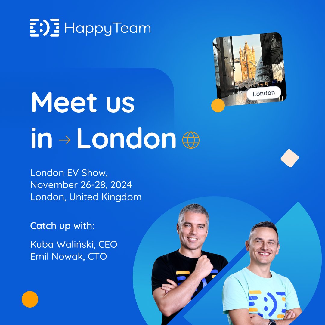 London is calling! 🎡💂 Kuba and Emil are heading to the <a href="/londonevshow/">London EV Show</a>! 🔋🚗

We’re super excited to connect with like-minded professionals, share insights about #eMobility, and exchange innovative ideas! Let’s make it memorable – come say hi and give us a high-five! 🙌