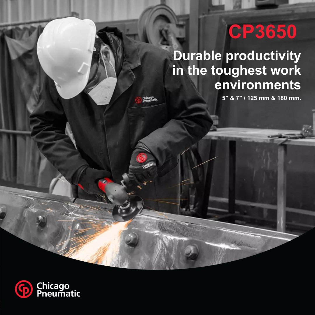 CP_PowerTools's tweet image. Discover Chicago Pneumatic&apos;s new range of grinders and sanders that offer a perfect combination of quality and value. 👌 

Discover more about our series &amp;gt; bit.ly/3Xq8pkM

#CPTools #Metalworking #CP3650