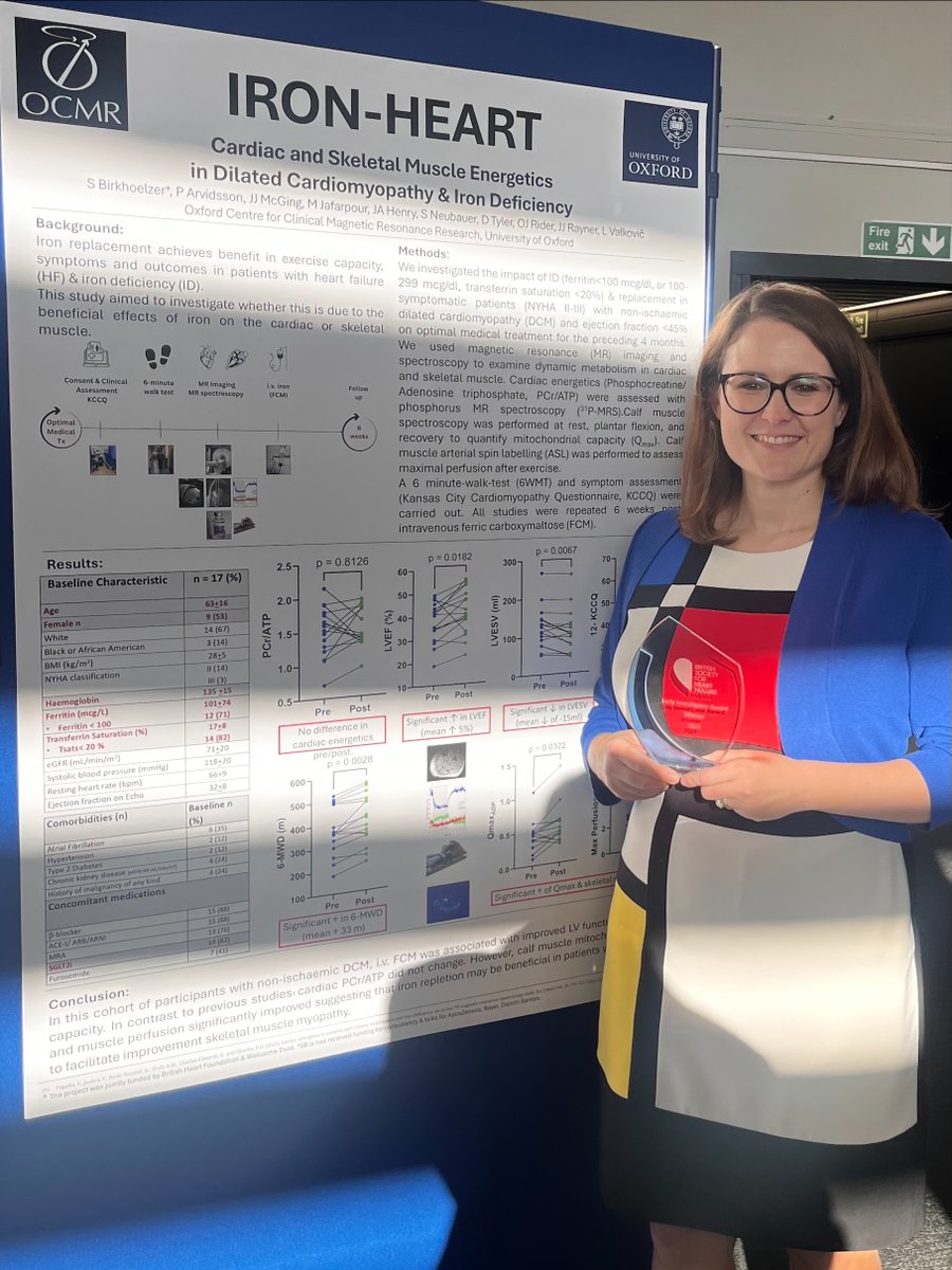 RDM Oxford (@rdmoxford) on Twitter photo Congratulations to Sarah Birkhoelzer on winning the Early Investigator Award at the British Society for Heart Failure for her work on iron deficiency and muscle energetics 🎉
<a href="/BirkhoelzerS/">Sarah Birkhoelzer @sarah.theheartdoc</a> <a href="/BSHNurseForum/">BSH Nurse Forum</a> Congratulations to Sarah Birkhoelzer on winning the Early Investigator Award at the British Society for Heart Failure for her work on iron deficiency and muscle energetics 🎉
<a href="/BirkhoelzerS/">Sarah Birkhoelzer @sarah.theheartdoc</a> <a href="/BSHNurseForum/">BSH Nurse Forum</a>