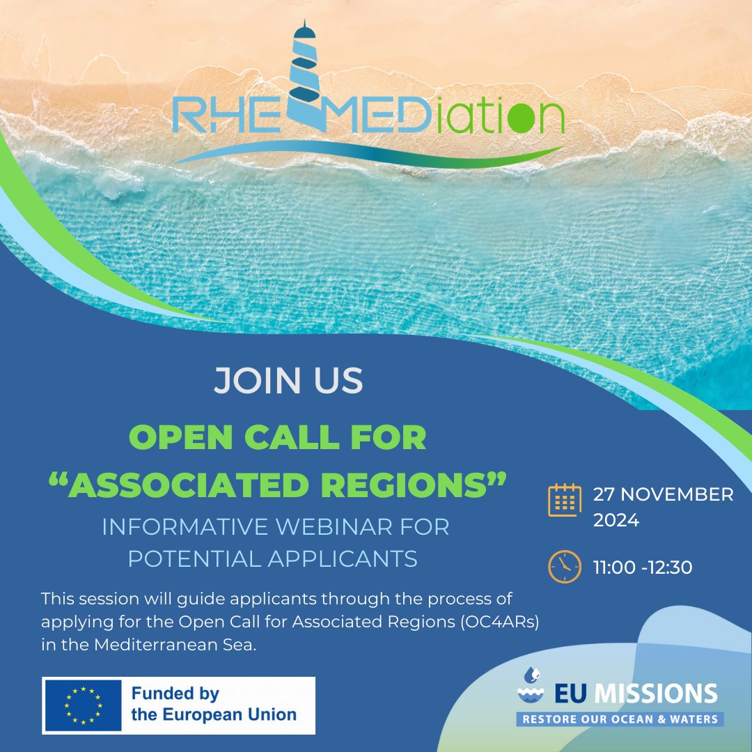 RINA1861's tweet photo. Are you a local or regional public organisation in an EU Member State, EU Overseas Country, or associated country? Join this webinar to learn how to propose replication sites for assessing the replicability of @rhemediation technologies 🌊 https://t.co/vTh2L9waAv

#GrowWithRINA https://t.co/35Bz7KpH9d