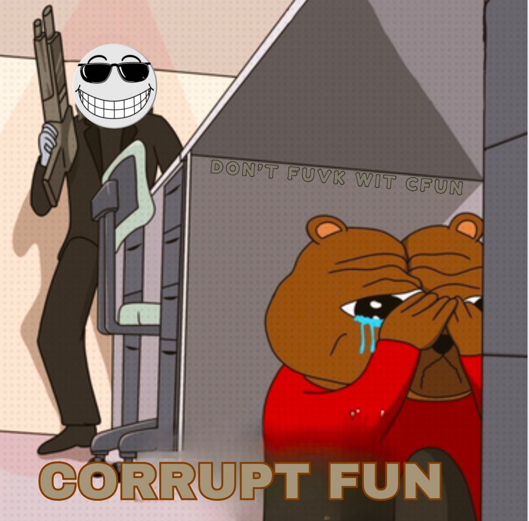 jypalle's tweet photo. $CFUN shaming bears and making them play hides with the hide and seek game😂😂
 #CorruptFunMemes #CFUN #BridgeToShibarium
 
An art entry
Tagging chads
@DerBro87 
@_mennyboy
@memerebornn 
@VitalikButerin 
@blknoiz06 https://t.co/pbu2ku8Dfb