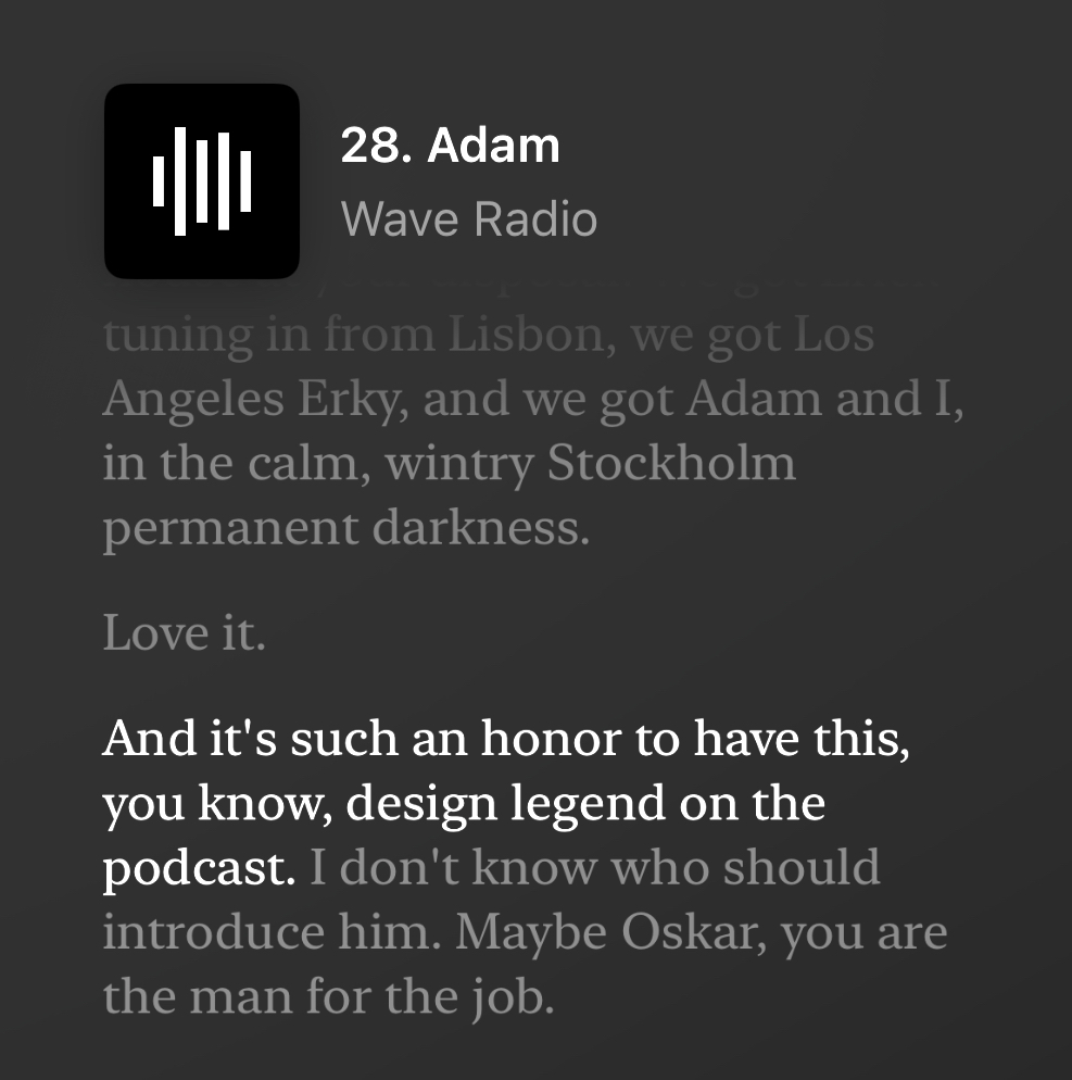 wavetownradio's tweet photo. Another week, another wave 🌊 with the design legend @Adam_Strandberg, 57 minutes of pure pleasure 🎧

👇 EP 28 👇 https://t.co/PrVBhbD30E