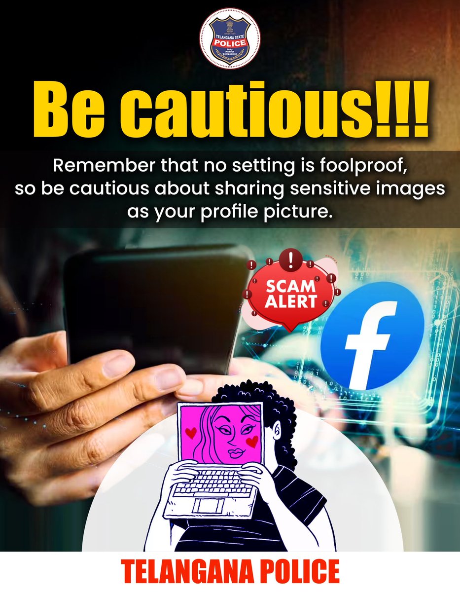 TelanganaCOPs's tweet image. Stay safe &amp;amp; vigilant! 

#Foolproof #privacysettings #WhatsappSafety #TelanganaPolice