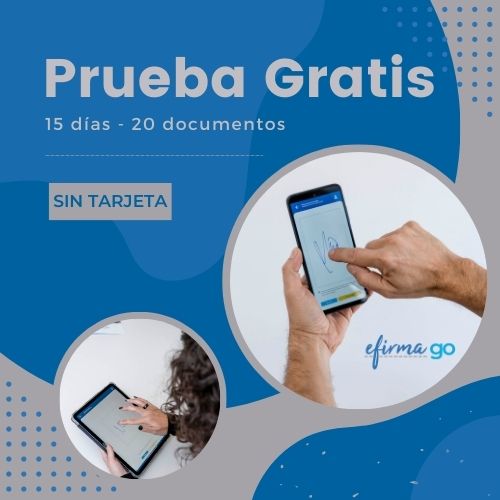 ¿Aún sin probar la firma electrónica? Solo porque no quieres porque con efirma GO tienes 15 días para probarla y 20 documentos. Sin dar tu tarjeta, solo rellena el formulario y empieza a probar. efirma.es/wp-content/upl…