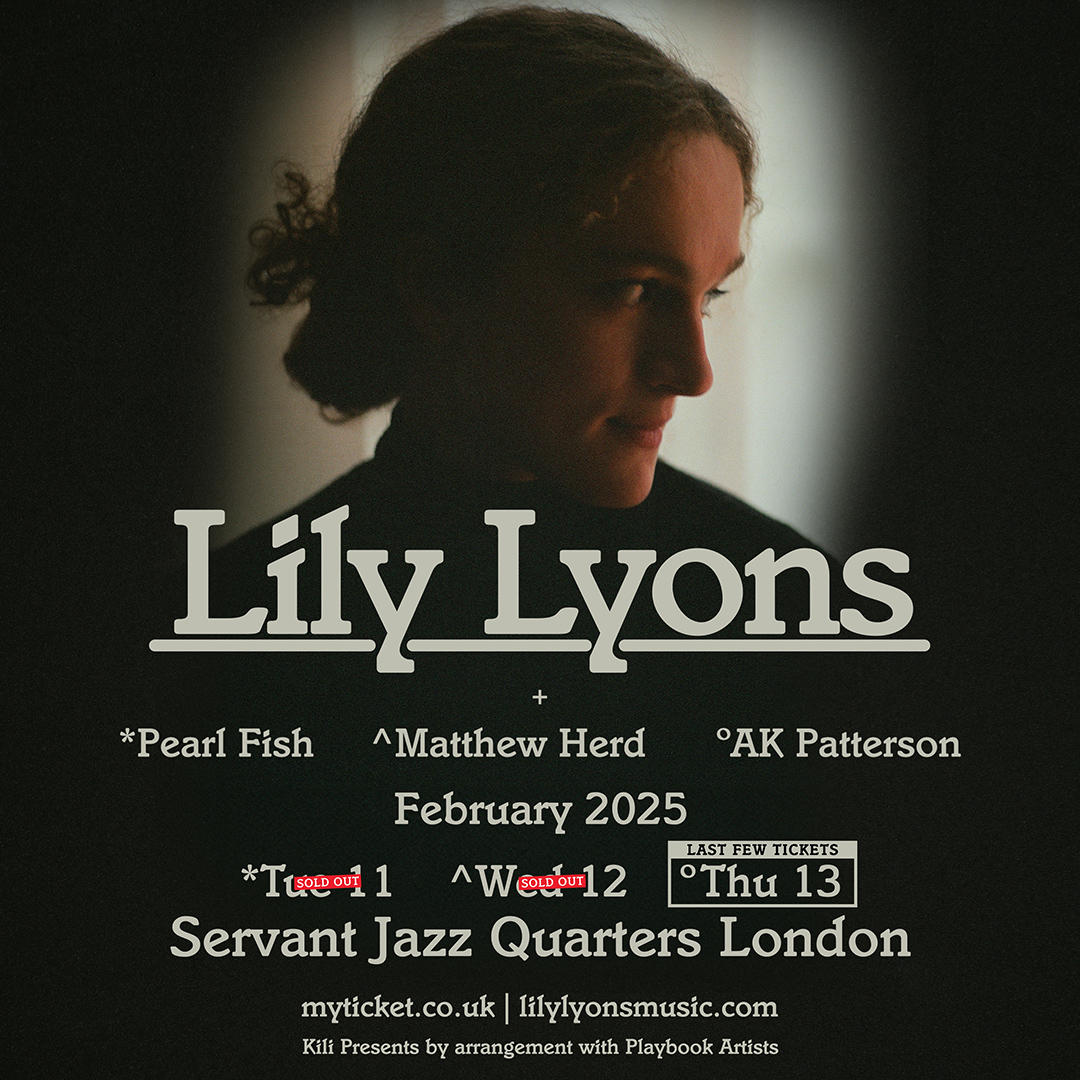 🚨SUPPORT ANNOUNCEMENT🚨 Pearl Fish, Matthew Heard, and AK Patterson will be joining Lily Lyons at SJQ next February!

🎟️ Last tickets remaining for the 13th - don't miss out and head to myticket.co.uk/artists/lily-l… to grab yours today! myticket.co.uk/artists/lily-l…