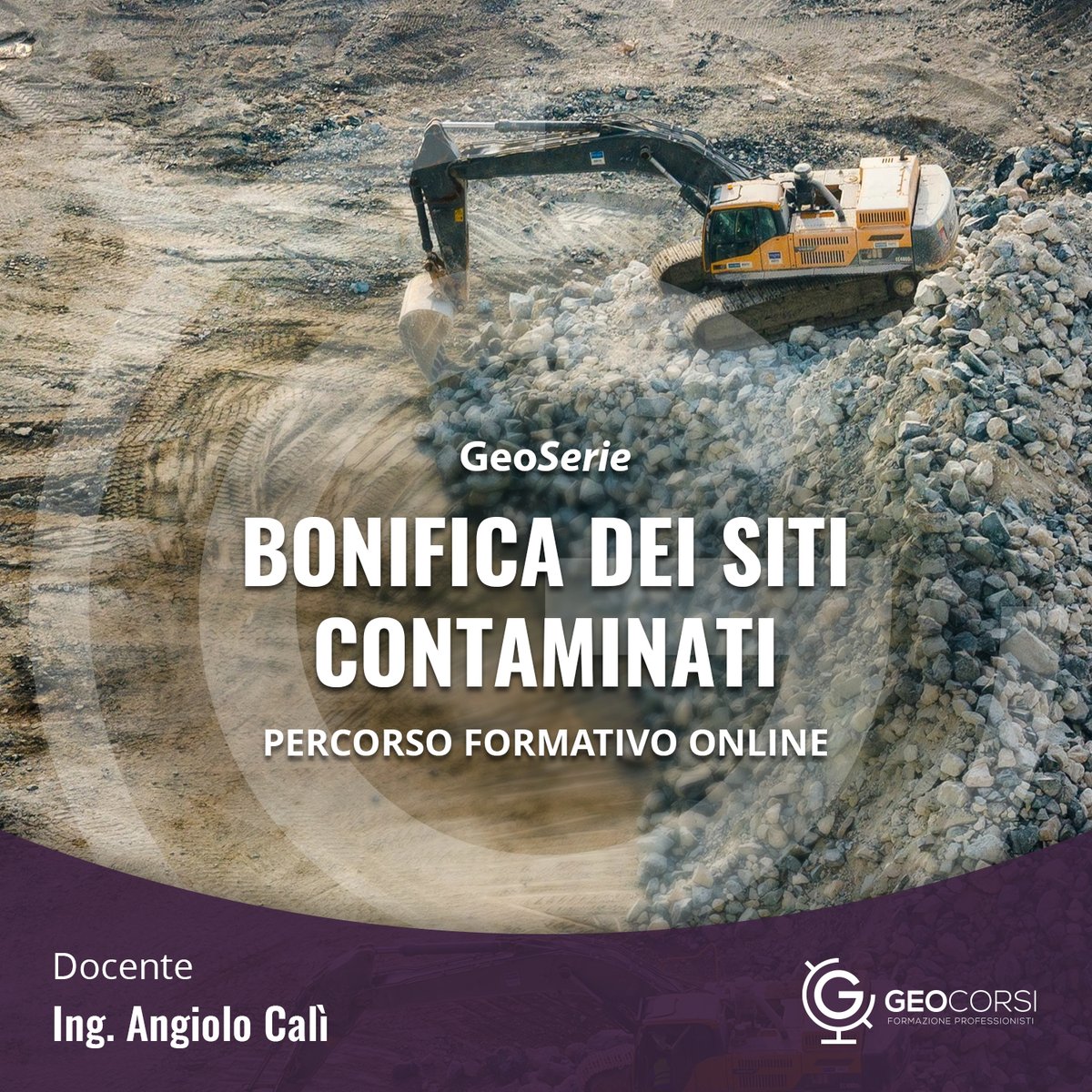 #GeoSerie♻️𝗕𝗼𝗻𝗶𝗳𝗶𝗰𝗮 𝗱𝗲𝗶 𝘀𝗶𝘁𝗶 𝗰𝗼𝗻𝘁𝗮𝗺𝗶𝗻𝗮𝘁𝗶.
geocorsi.it/GS11

Corsi:
✅ 𝗟𝗮 𝗰𝗮𝗿𝗮𝘁𝘁𝗲𝗿𝗶𝘇𝘇𝗮𝘇𝗶𝗼𝗻𝗲 𝗮𝗺𝗯𝗶𝗲𝗻𝘁𝗮𝗹𝗲
✅ 𝗟'𝗮𝗻𝗮𝗹𝗶𝘀𝗶 𝗱𝗶 𝗿𝗶𝘀𝗰𝗵𝗶𝗼
✅ 𝗧𝗲𝗰𝗻𝗼𝗹𝗼𝗴𝗶𝗲 𝗽𝗲𝗿 𝗹𝗮 𝗯𝗼𝗻𝗶𝗳𝗶𝗰𝗮