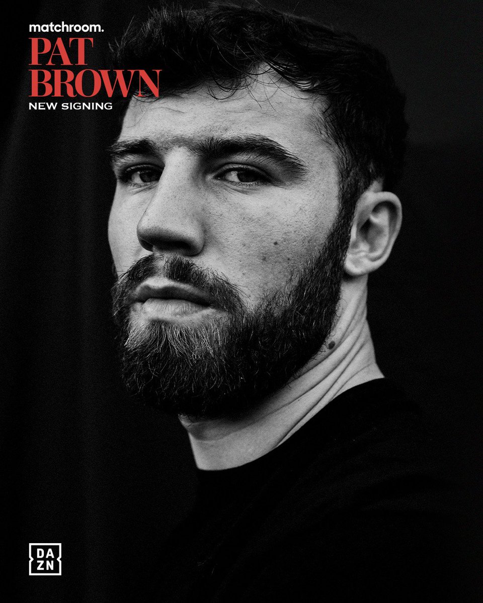 MatchroomBoxing's tweet photo. Big signing, even bigger journey ahead 😮‍💨

Pat Brown will make his highly anticipated professional debut at Cruiserweight in early 2025 💥 @DAZNBoxing https://t.co/uSaYS6Ulcu