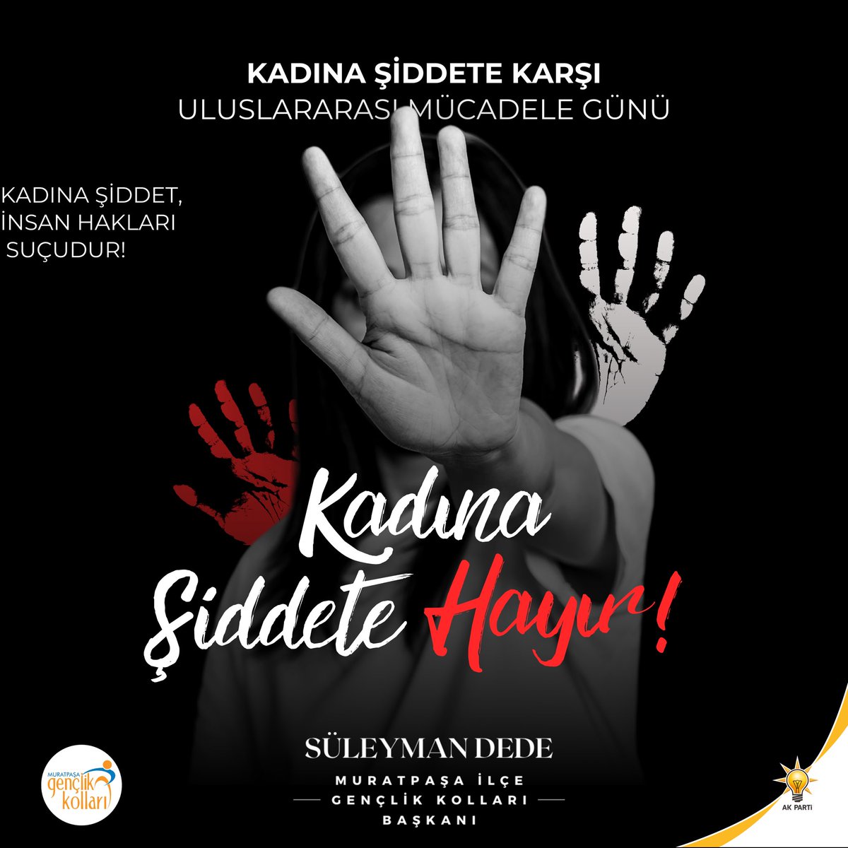 Kadına şiddet, insan hakları suçudur!
Kadına şiddete HAYIR!

<a href="/eyupkadirinan/">Eyyüp Kadir İnan</a> 
<a href="/avyusufibis/">Yusuf İBİŞ</a> 
<a href="/osmannurianbrky/">Osman Nuri Anbarkaya</a> 
<a href="/alicetin_07/">Ali Çetin</a> 
<a href="/NiyaziAlkan007/">Niyazi Alkan</a> 
<a href="/tuncayhayta/">Ⲧⳙⲛⲥⲇⲩ ⲎⲆⲨⲦⲆ 🇹🇷</a> 
<a href="/Suleymandede077/">Süleyman Dede</a>