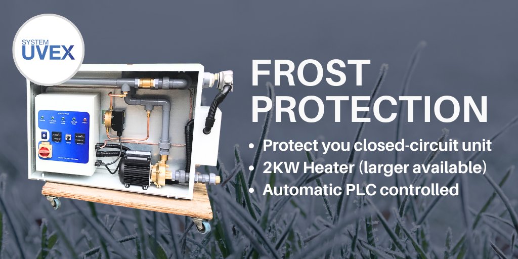 We supply frost protection units to protect your closed-circuit units. Get in touch with any enquiries and we'd be happy to help!