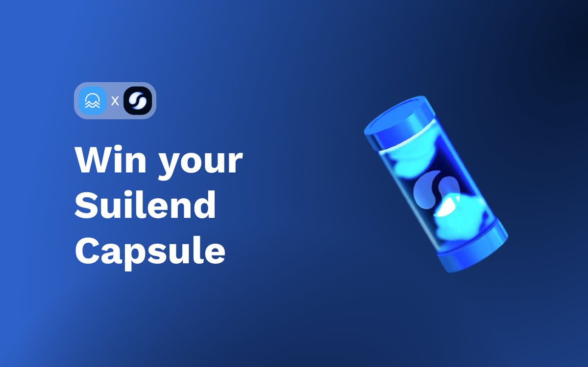 🚨 Suiet x Suilend !  Last call to get a Suilend Capsule
🔥Prize: 5 <a href="/suilendprotocol/">Suilend</a> Common Capsules (floor: 250 SUI each, total: ~4200 USDC)

To enter:  🔁 RT + comments!
1️⃣ Must use <a href="/suiet_wallet/">Suiet | Sui Wallet</a> from suiet.app
2️⃣ Mint 10 sSUI &amp; deposit it all in 1 go on
