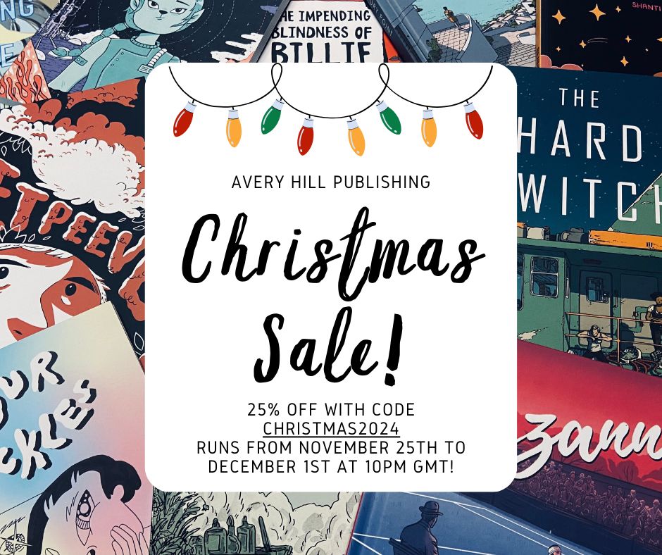 AveryHillPubl's tweet photo. While planning what comics to give as gifts during this holiday season, please consider: Avery Hill, publisher of the most attractive graphic novels in the U.K. https://t.co/rWmGDrt9QU