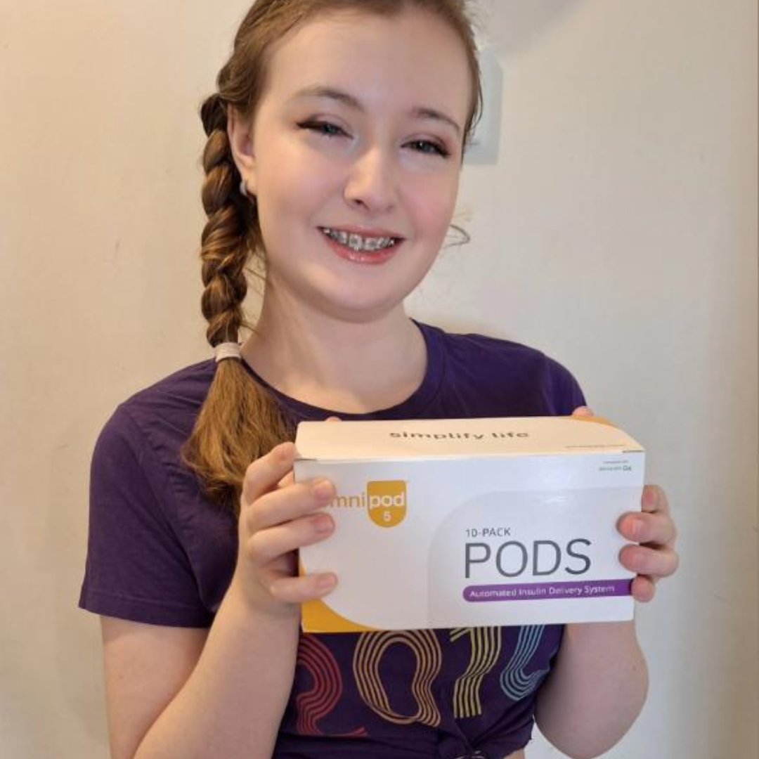 Insulet_UK's tweet photo. ”Omnipod® 5 fitted. This device has literally changed her life!” - Maisie’s Mum Louise

#omnipod #insulinpump #diabetestech #diabetes #T1d #omnipodinsulinpump #type1 #podder #omnipodder #diabeteswarrior #typeonediabetes #DOC #diabetestype1 https://t.co/3YgJfcchr1