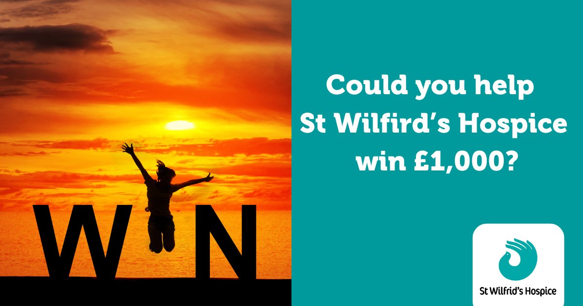 St Wilfrid's Hospice (@stwilfridstweet) on Twitter photo Could you help St Wilfrid's Hospice win £1,000? 
 
Nominate us for Movement for Good’s 12 Days of Christmas draw before 19 December and we will be in with a chance of winning £1,000! 
To nominate, follow
movementforgood.com/?utm_source=Em… 
Thank you for your continued support. Could you help St Wilfrid's Hospice win £1,000? 
 
Nominate us for Movement for Good’s 12 Days of Christmas draw before 19 December and we will be in with a chance of winning £1,000! 
To nominate, follow
movementforgood.com/?utm_source=Em… 
Thank you for your continued support.