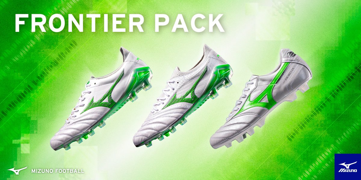 koheisblog's tweet photo. ミズノ サッカースパイク 新色
✅『FRONTIER PACK』登場✅
今回はモレリアネオ4のMIXもラインナップ！
2024年11月29日 (金) 発売
https://t.co/pgYqau8Z2u https://t.co/OyBpqhY5Y5